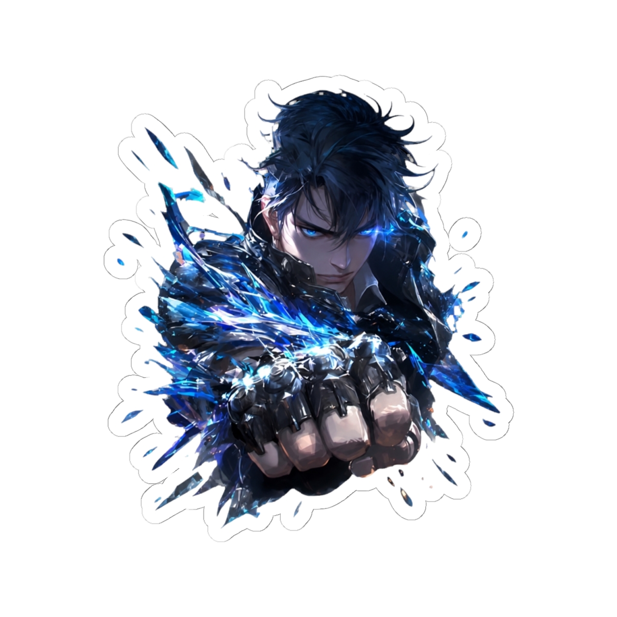 Nobuchika Ginoza Psycho Pass Blue Glow Cyberpunk Intensity | Psycho-Pass - alternate angle 1, merchandise